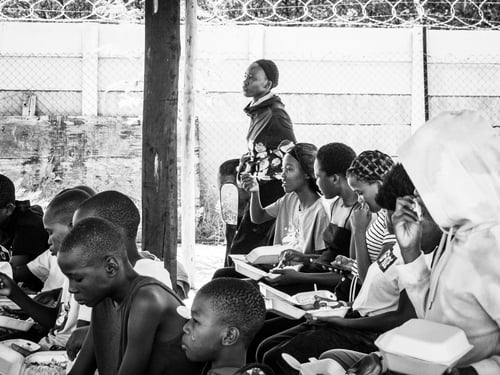 children-sharing-meals-lehikeng-feeding-programme-maun